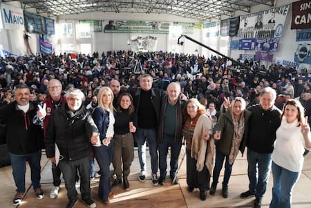 Acto día del trabajador. Foto: NA