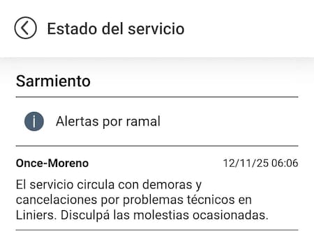 El estado del tren Sarmiento tras el descarrilamiento en Liniers.