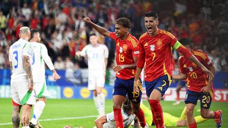 España vs Italia, Eurocopa. Foto: Reuters