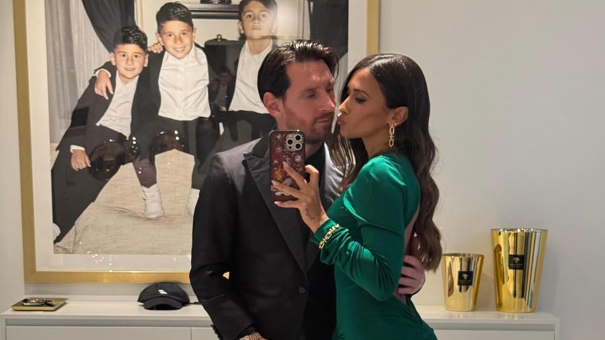 Lionel Messi y Antonela Roccuzzo.
