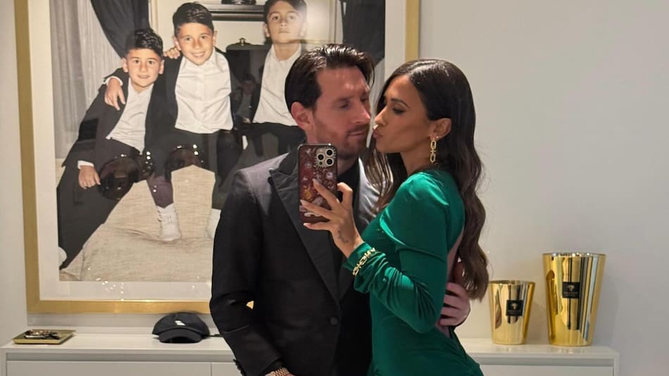 Lionel Messi y Antonela Roccuzzo.