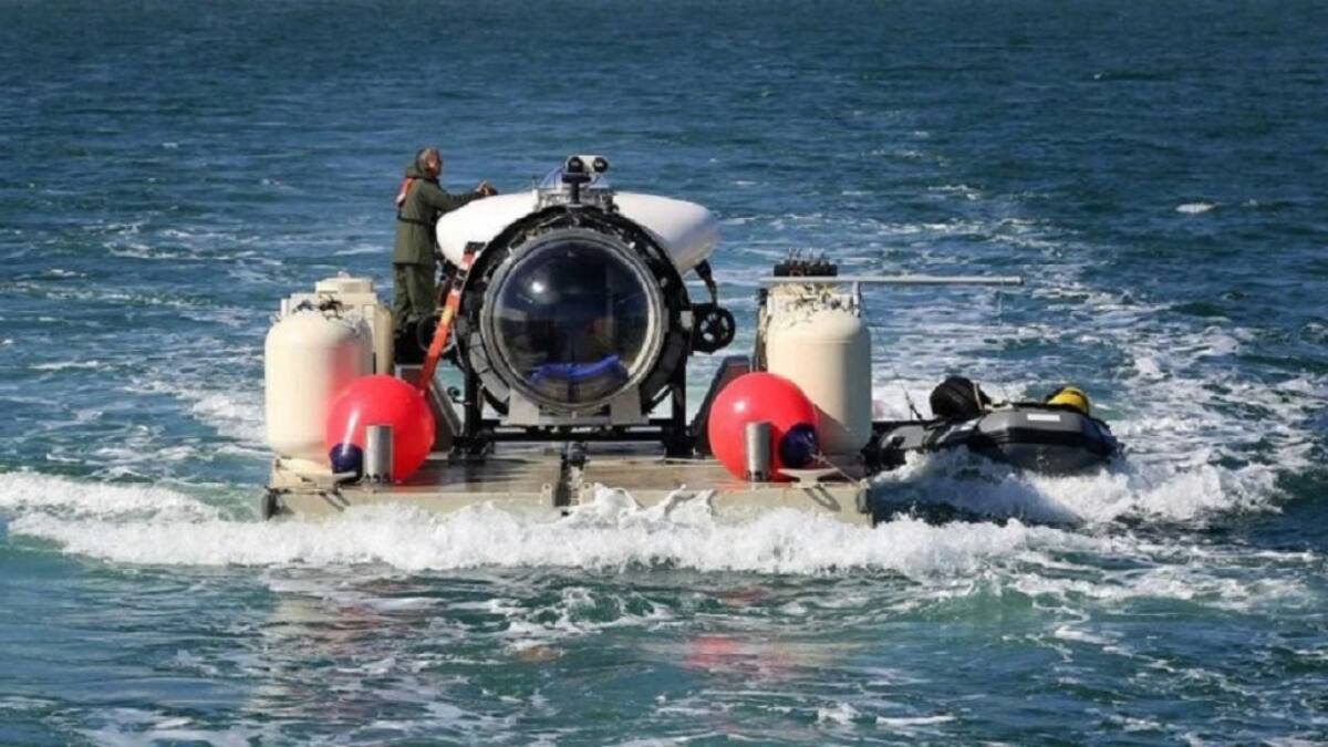 En busca del submarino Titan. Foto: NA.
