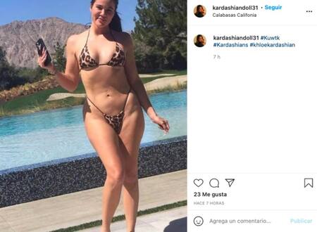 La foto que no autorizó en el 2021. Foto: Instagram/kardashiandoll31