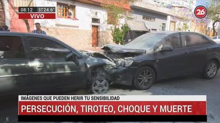 Persecución, choque y muerte, móvil Canal 26