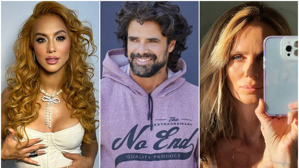 Flor Vigna, Luciano Castro y Sabrina Rojas. Fotos: Instagram.