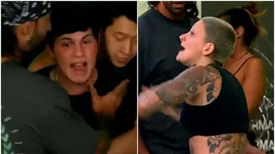 Williams y Furia de GH enfrentados. Foto: captura Telefe.