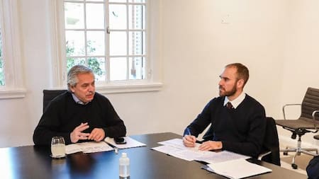 Alberto Fernández y Martín Guzmán, NA