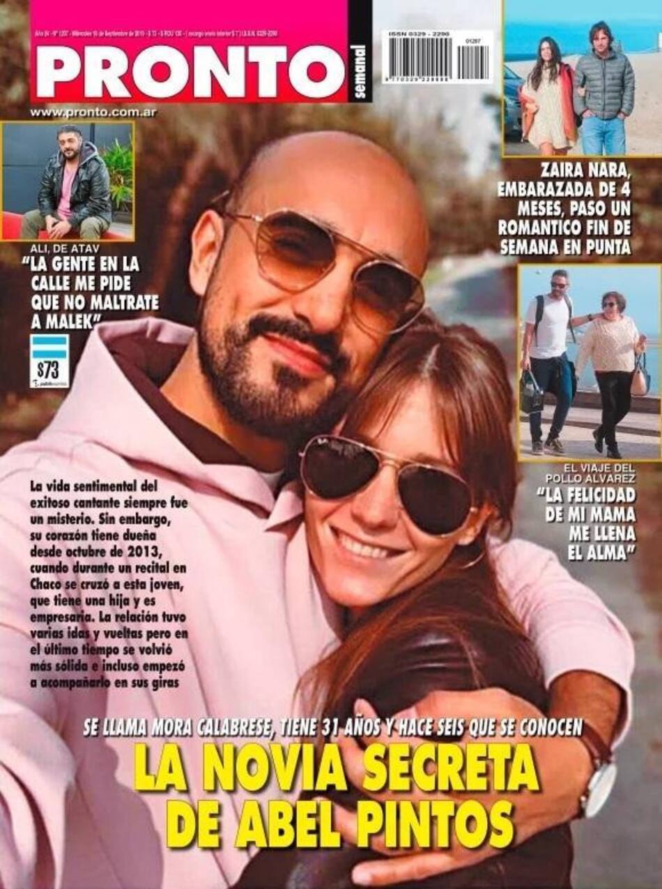 Tapa de Revista Pronto, 18 de Septiembre, Abel Pintos