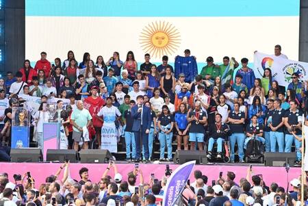 Apertura de los Juegos Bonaerenses en Mar del Plata. Foto: Instagram juegos.bonaerenses