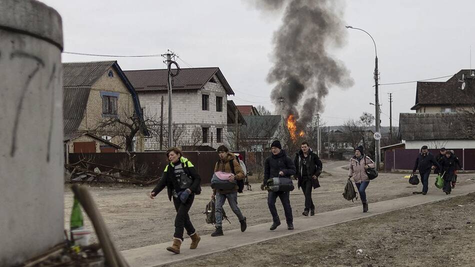 Conflicto entre Rusia y Ucrania, evacuación, población civil, refugiados, Reuters