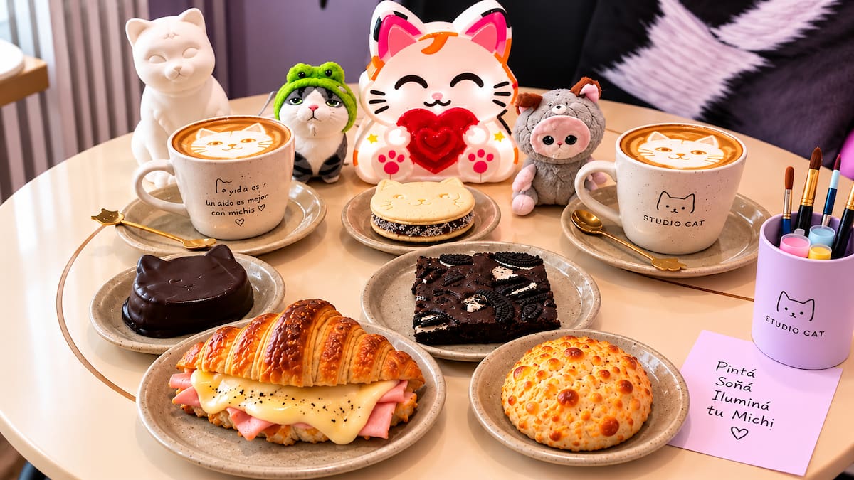 Studio Cat Coffee, cafetería para los amantes de los gatos.