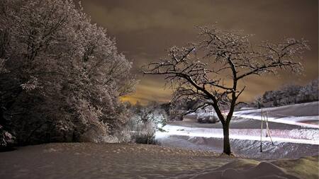 Nieve en Suiza. Foto: EFE