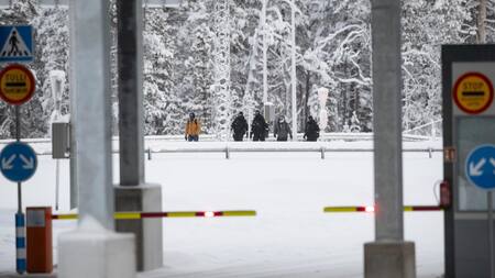 Frontera en Finlandia. Foto: EFE