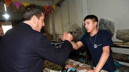 Sergio Massa en Avellaneda. Foto: ministerio de Economía.