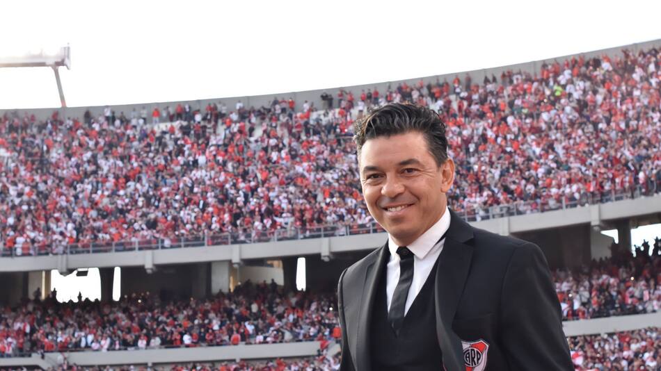 Marcelo Gallardo, director técnico. Foto: EFE
