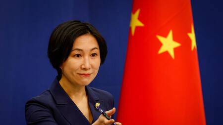 Mao Ning, portavoz del Ministerio chino de Exteriores. Foto: EFE.