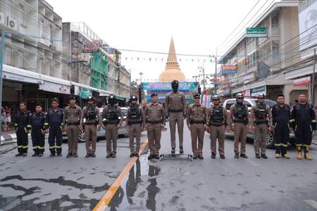 Robot policía de Tailandia. Foto: Real Policía Tailandesa