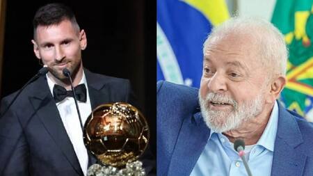 Lula y Lionel Messi. Fotos: Reuters