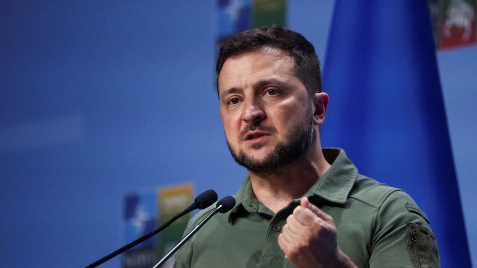 Volodimir Zelenski, el presidente de Ucrania. Foto: Reuters.