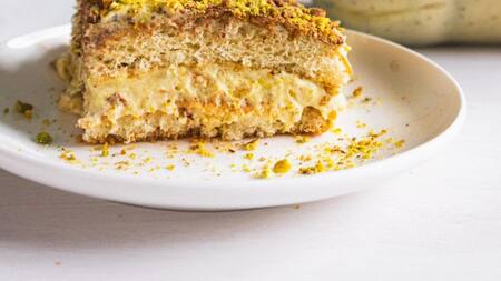 Tiramisú de pistacho. Foto: meriendasdepasion