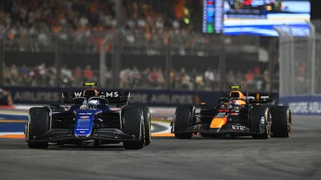 Franco Colapinto en el Gran Premio de Singapur de la Fórmula 1. Foto: Reuters.