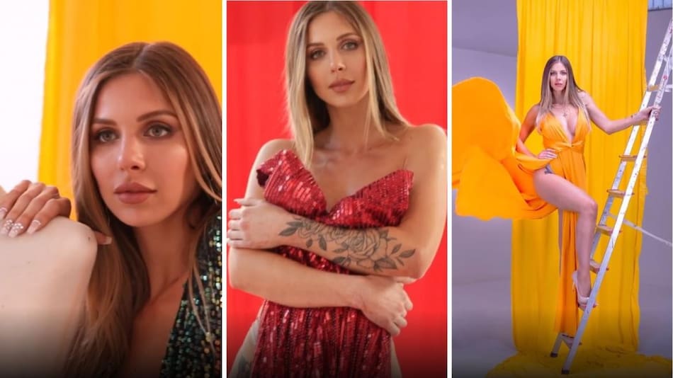 Romina Malaspina, diosa de Diario 26, fotos Revista Caras