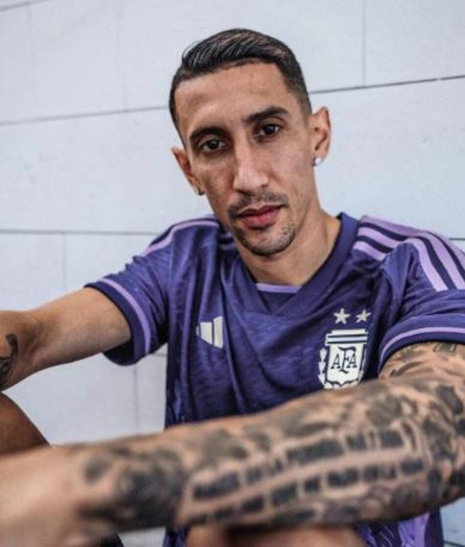 Ángel di María, nueva camiseta alternativa de la Selección, Foto Adidas