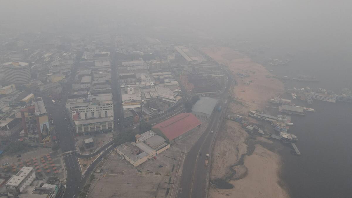 Incendios en la Amazonía afectan el aire de Brasil. Foto: Reuters.