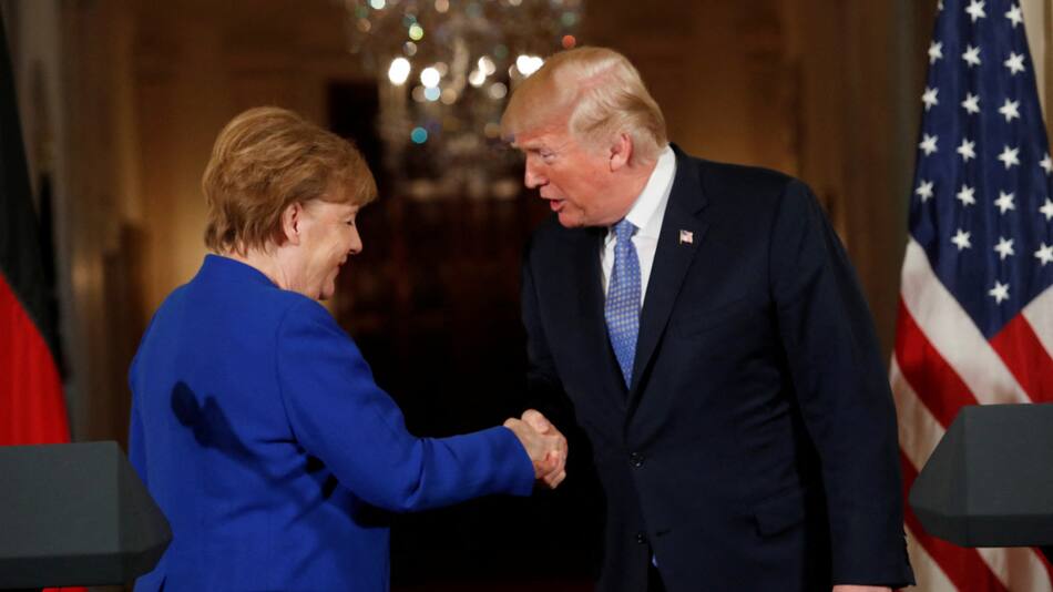 Angela Merkel habló acerca de la "fascinación" de Donald Trump sobre Putin y Kim Jong Un . Foto: Reuters.