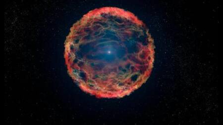 Imagenes de la supernova capturada por el telescopio Hubble. Foto: NASA