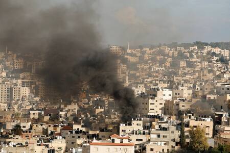 Bombardeos en Cisjordania. Foto: Reuters/Raneen Sawafta