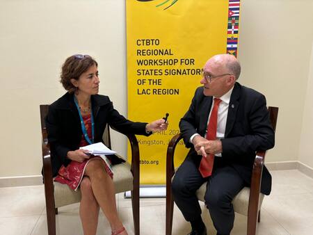 Entrevista a Robert Floyd, secretario ejecutivo de la organización internacional (OTPCE). Foto: Gabriela Ensinck