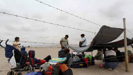 Crisis migratoria en la frontera entre Perú y Chile. Foto: Reuters.