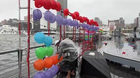 El supertifón en Taiwán y China. Foto: EFE.