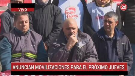 Gremios anunciaron movilización para el jueves, Canal 26