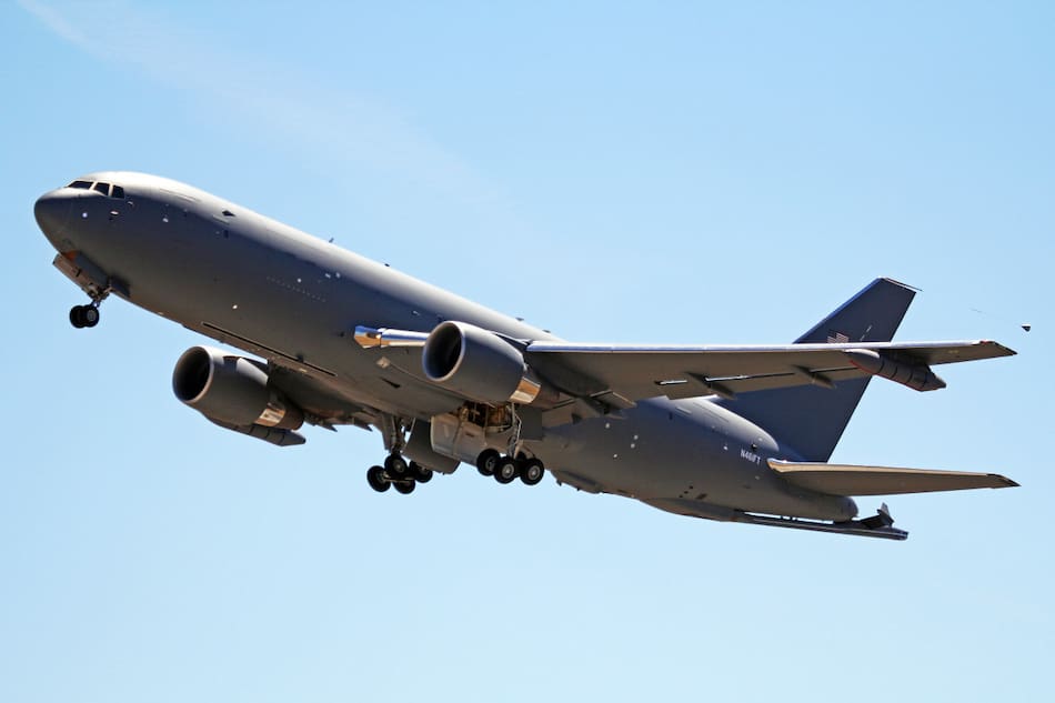 Uno de los aviones cisterna de Estados Unidos que viajó a Europa. Foto: Wikipedia.