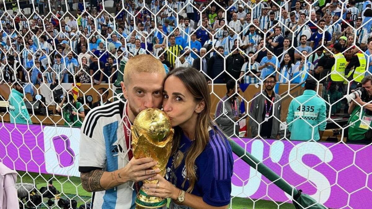Alejandro Gómez junto a su esposa Linda Raff. Foto: Instagram @linda.raff.