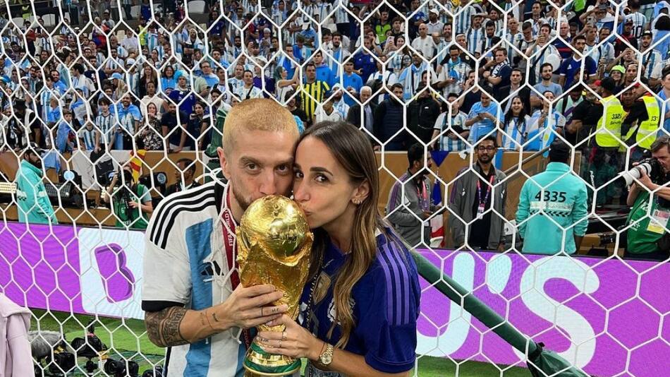 Alejandro Gómez junto a su esposa Linda Raff. Foto: Instagram @linda.raff.