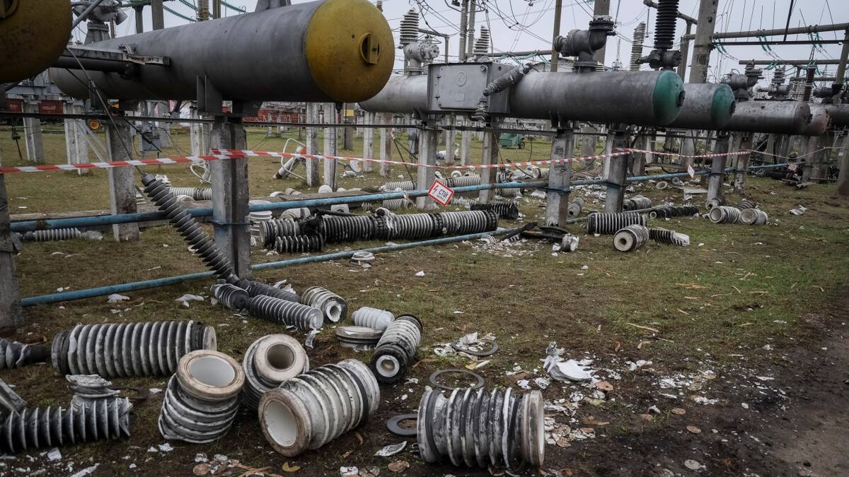 Ataques a centrales eléctricas en Ucrania. Foto: Reuters.