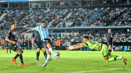 Racing empató sin goles ante Belgrano en su debut en la LPF. Foto: Twitter @RacingClub.