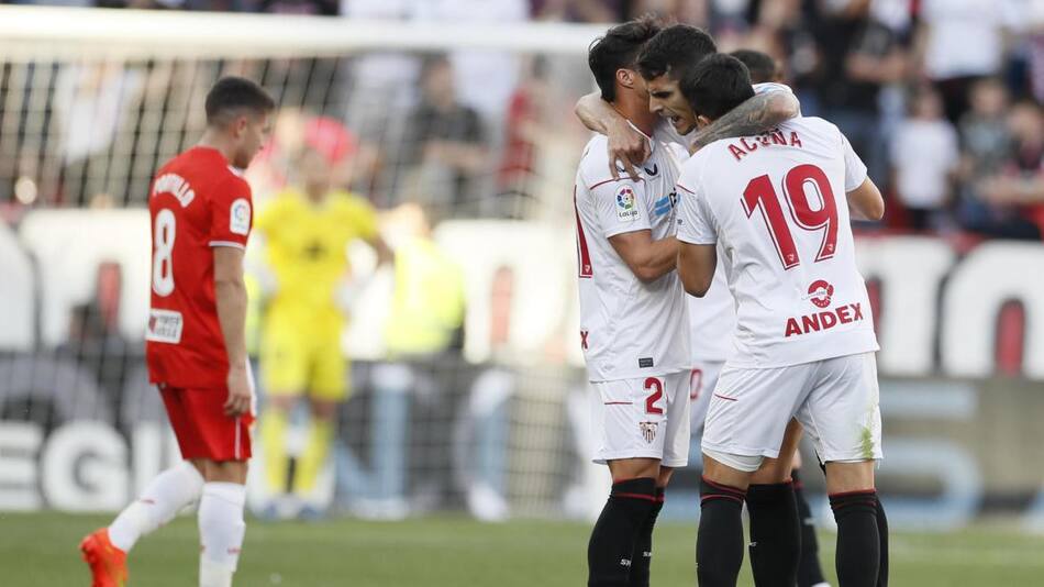 Sevilla vs. Almería. Foto: EFE.