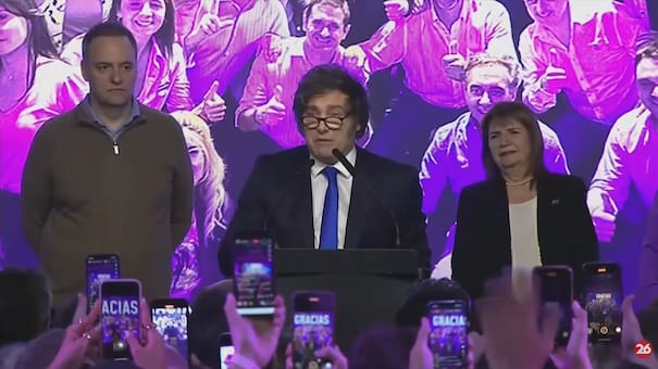 Milei rompió el silencio tras la victoria de La Libertad Avanza a nivel nacional: “Hoy ha sido un día histórico”