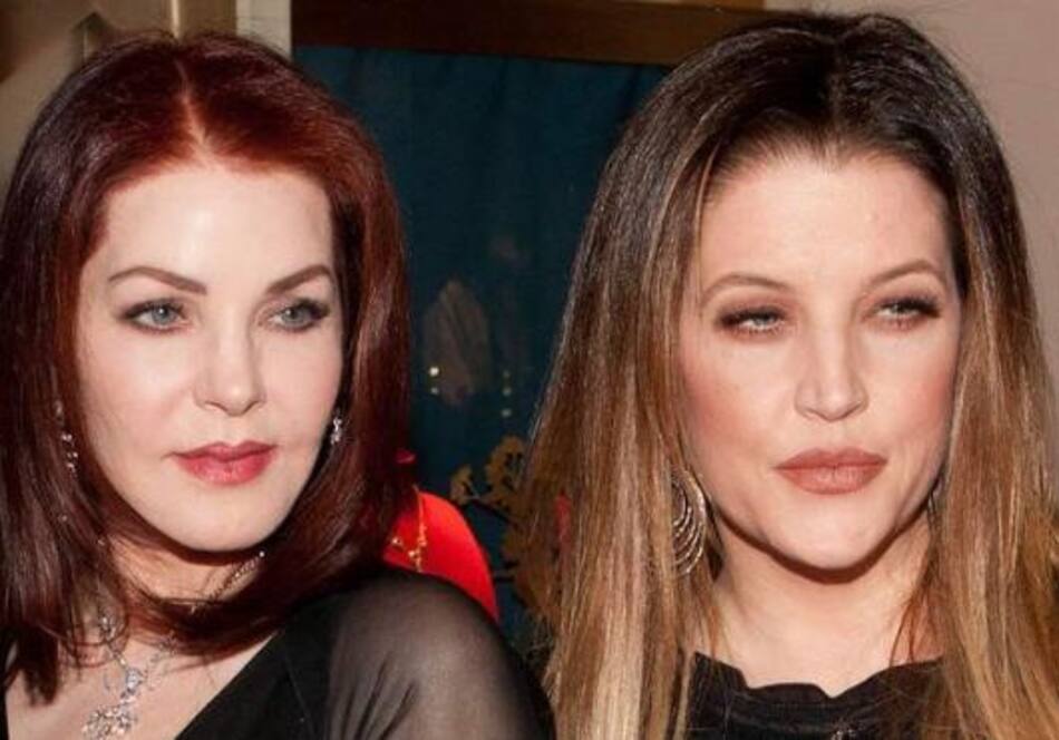Priscilla Presley y su hija Lisa Marie. Foto: @priscillapresley