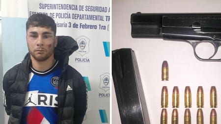 Ezequiel Cirigliano, detención por intento de robo. Fotos: NA.