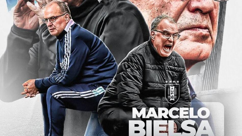 Marcelo Bielsa, nuevo DT de Uruguay. Foto: Twitter @Uruguay.