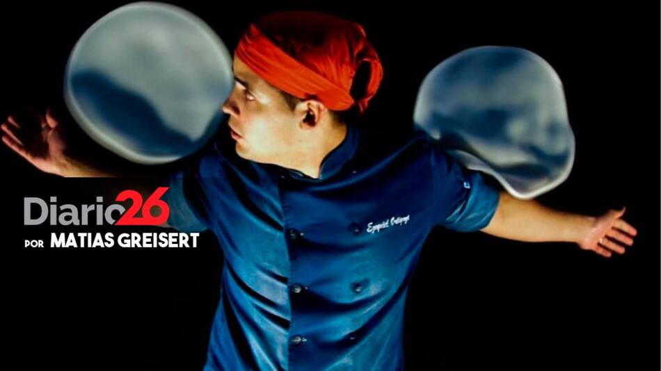 Ezequiel Ortigoza, campeón mundial de pizza freestyle