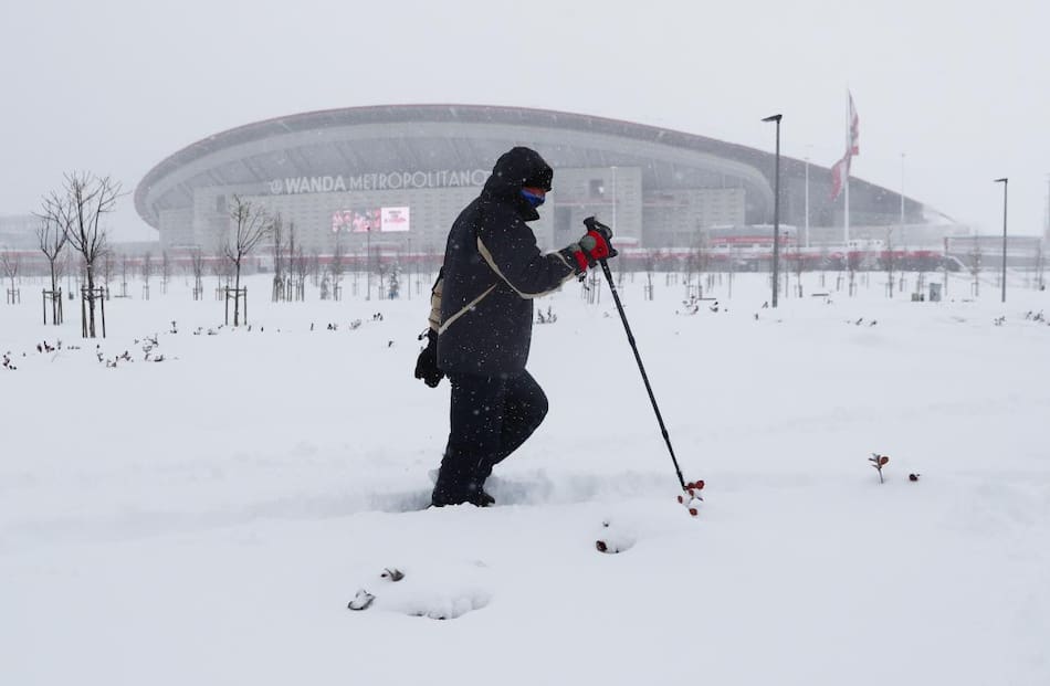 Histórica nevada en Madrid, REUTERS