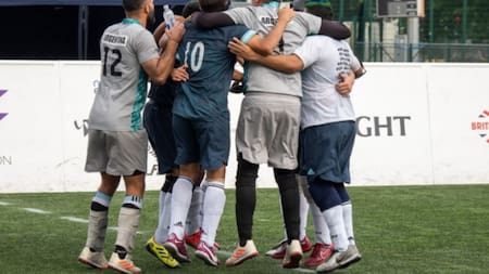 La Selección argentina de fútbol para ciegos. Foto: NA