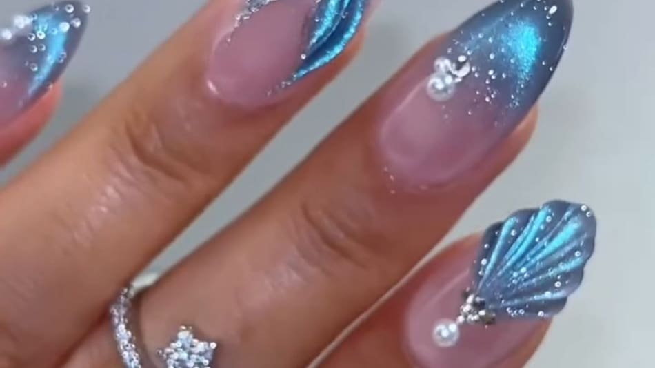 Las uñas en tendencia para Navidad y Año Nuevo.