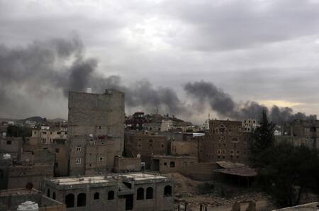 Bombardeo de Israel sobre Yemen. Foto: EFE